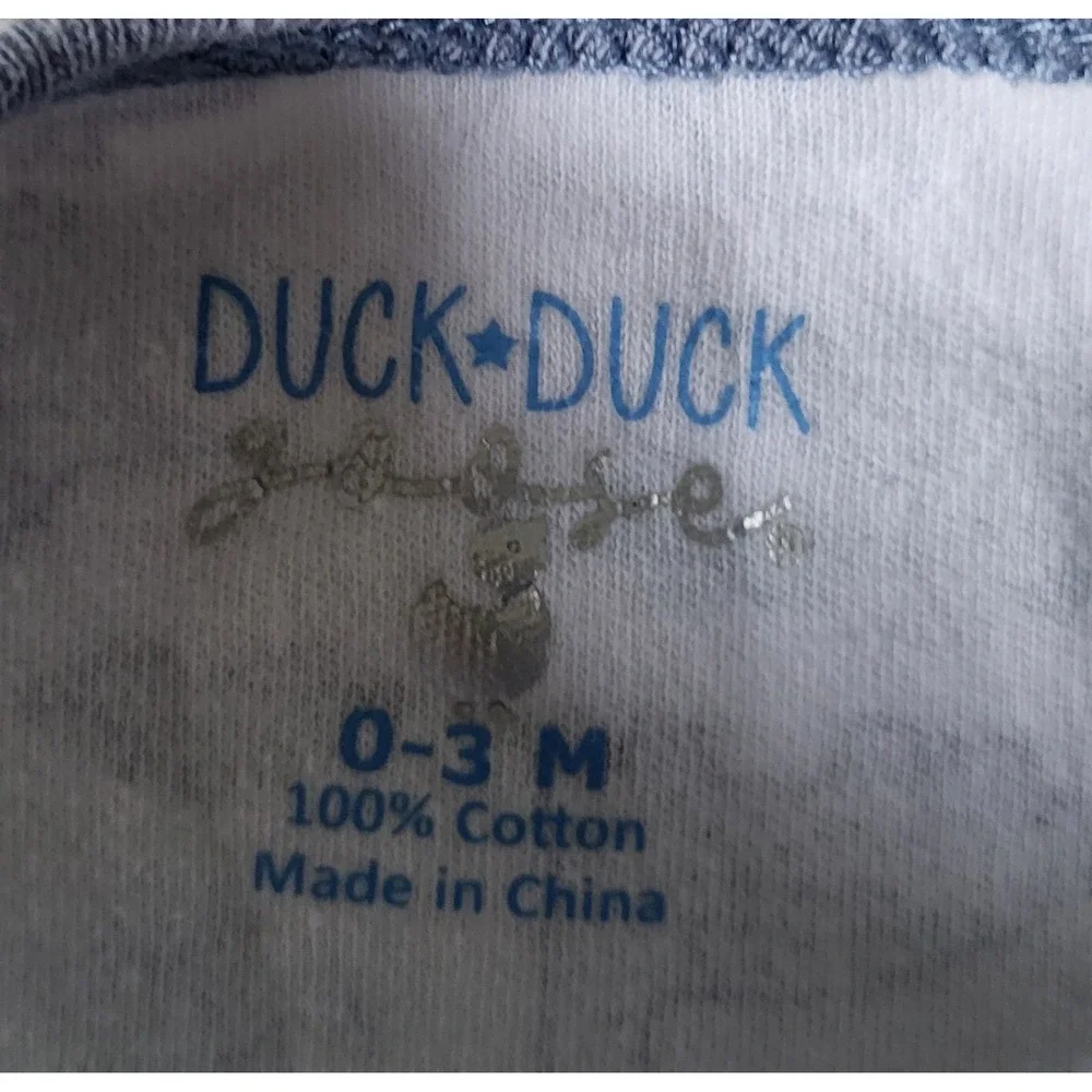 Duck Duck Goose Boys 0-3M 3pc Lot Dinosaur Fox Sleeper Bodysuits Long‎ Sleeve